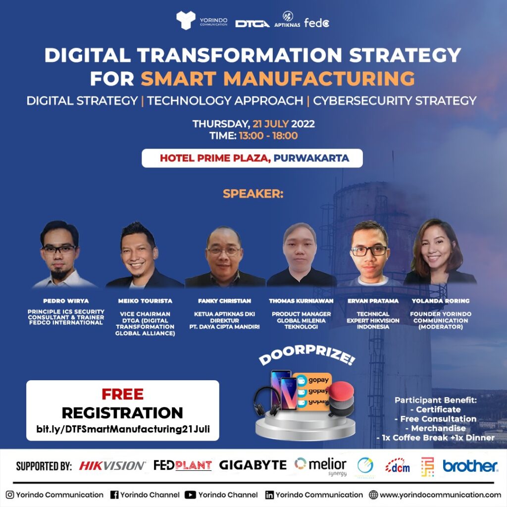 REKAMAN SEMINAR DIGITAL TRANSFORMATION FOR SMART MANUFACTURING – 21 JULI 2022