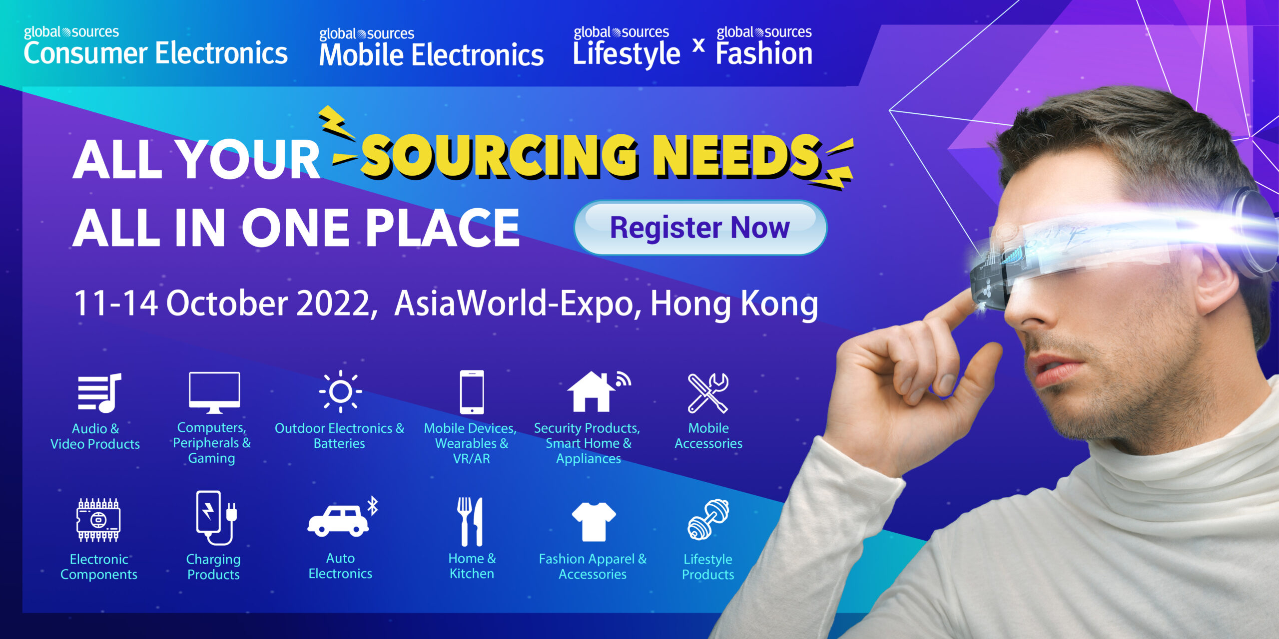 Global Sources trade shows will return to Hong Kong on 11-14 October, 2022 at AsiaWorld-Expo