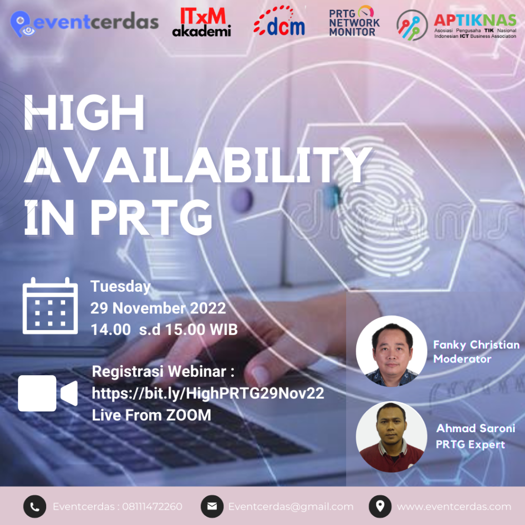 Webinar High Availability in PRTG 29 November 2022 Webinar High Availability in PRTG 29 November 2022