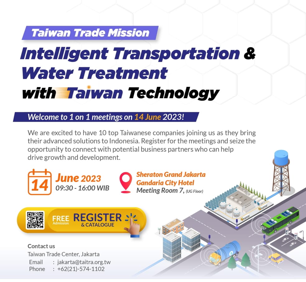 Intelligent Transportation & Water Treatment with Taiwan Technology!