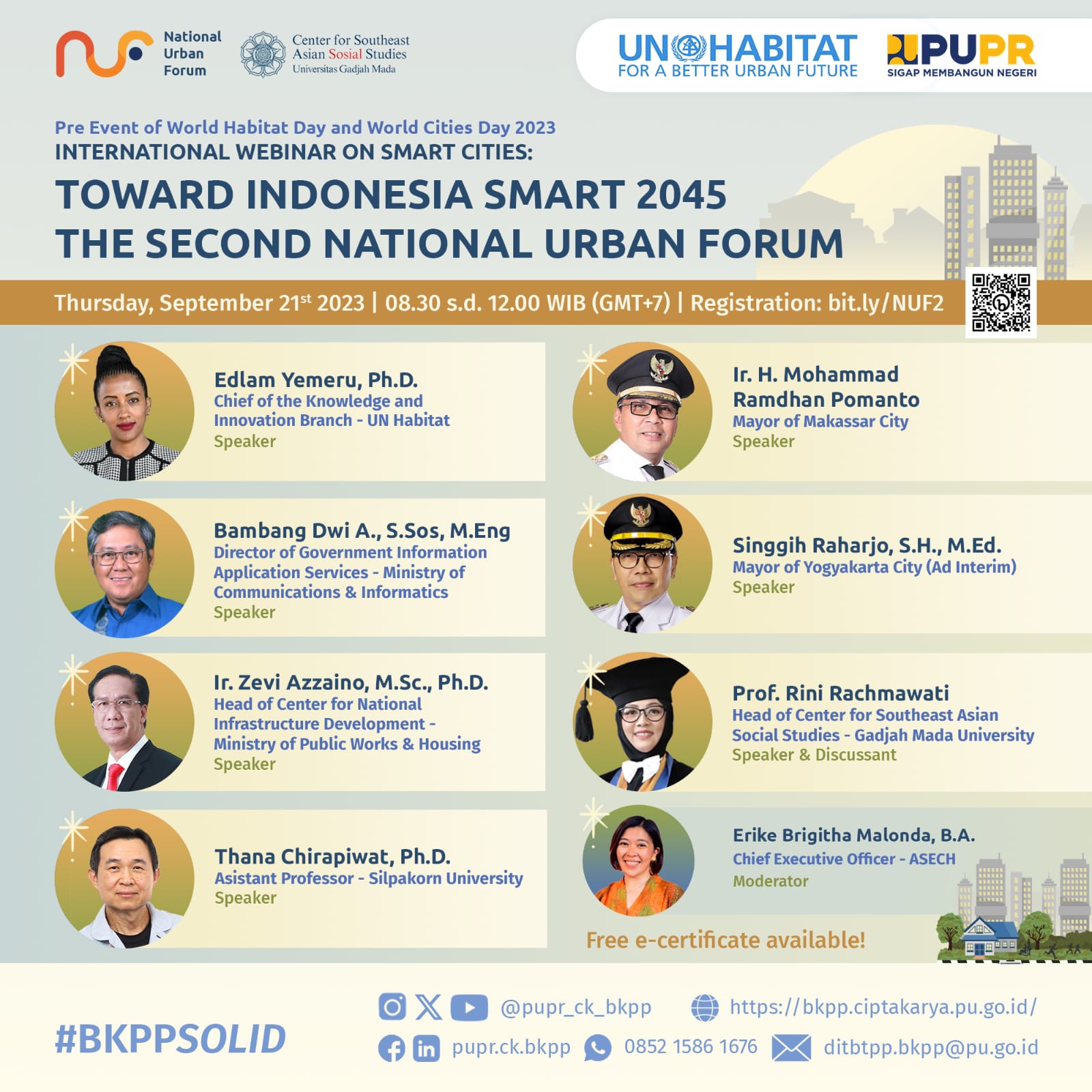 Toward Indonesia Smart 2045 The Second National Urban Forum