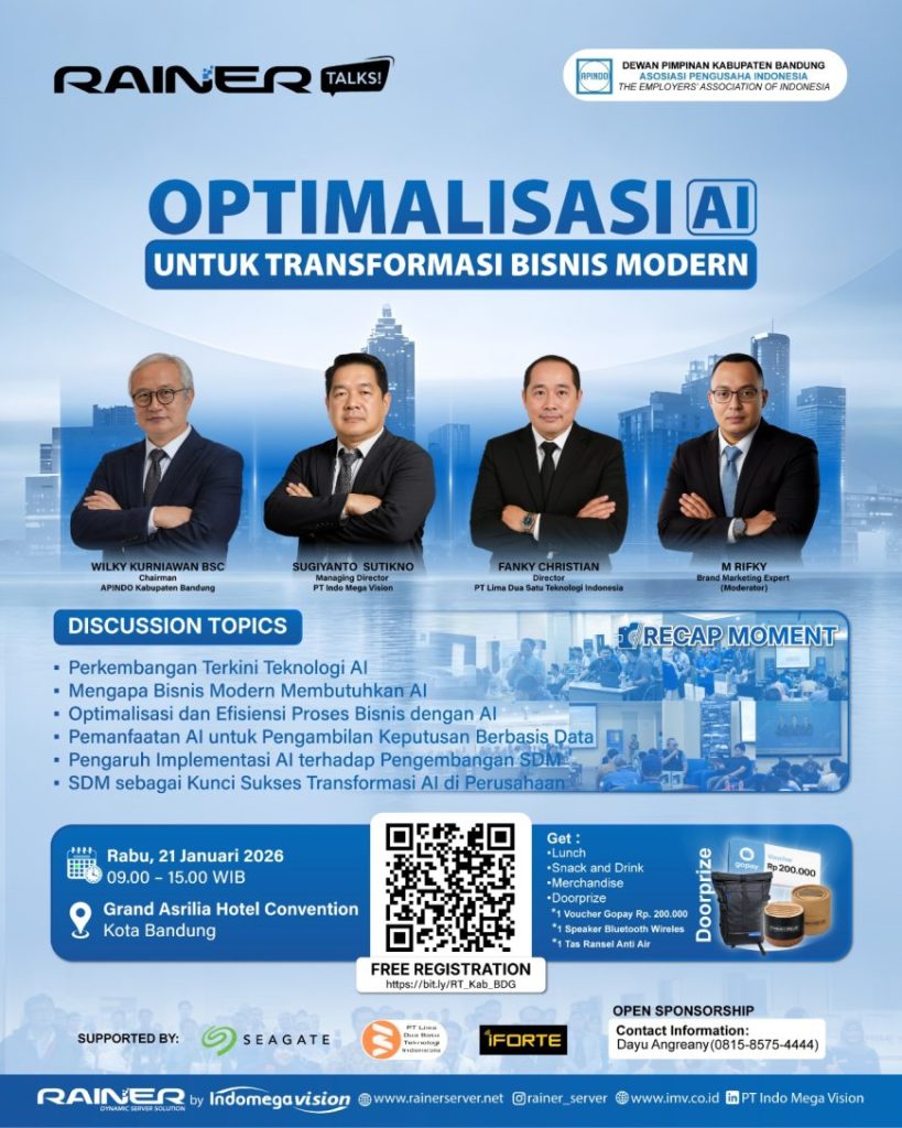 Fanky Christian Tekankan Urgensi AI bagi Industri Manufaktur di Seminar Teknologi APINDO Bandung Fanky Christian Tekankan Urgensi AI bagi Industri Manufaktur di Seminar Teknologi APINDO Bandung